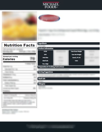 Papetti’s® Cage-Free Fully Cooked Spicy Egg Bite with Cheese and Jalapeno, 120/1.75oz Specsheet PDF
