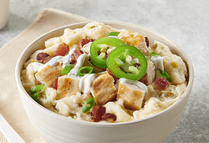 Jalapeño Popper Mashed Snack Bowl