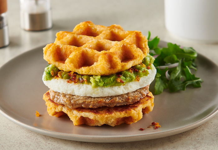 Avocado Smash Hash Waffle