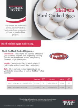 Shell On Hard Cooked Eggs