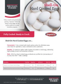 Shell On Hard Cooked Eggs