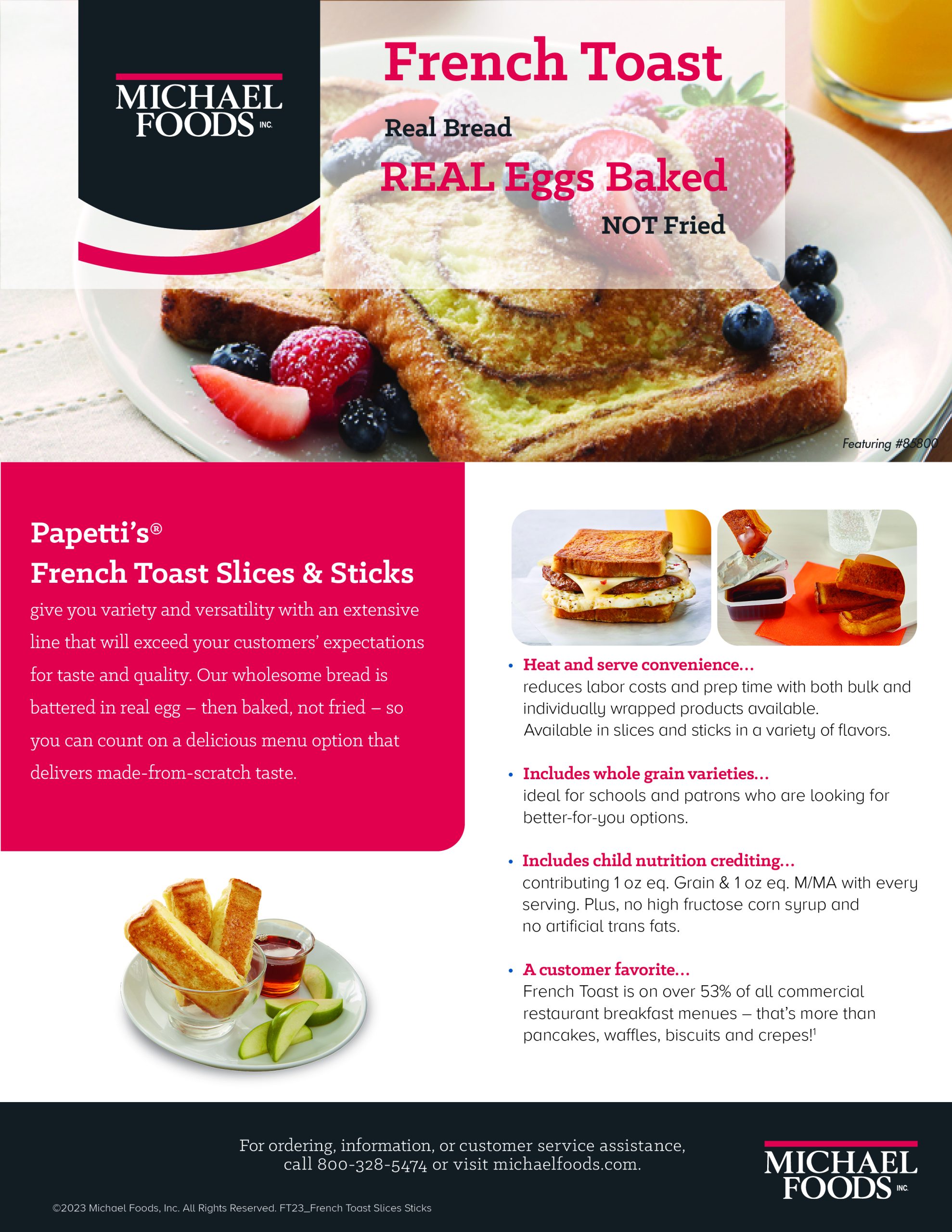 French Toast Slices & Sticks