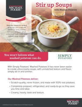 Stir up Soups with Mashed Potatoes