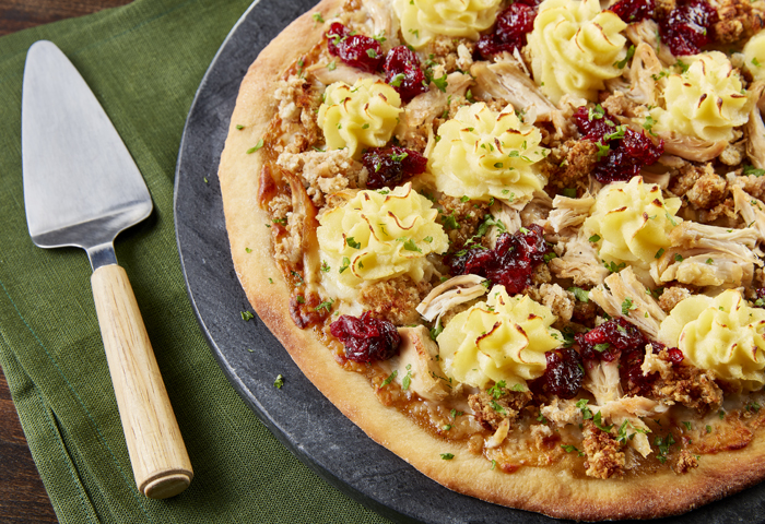Thanksgiving Leftovers Pizza