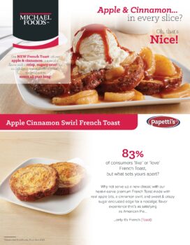 Papetti's® Apple Cinnamon Swirl French Toast