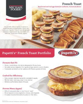 Papetti's® French Toast Portfolio