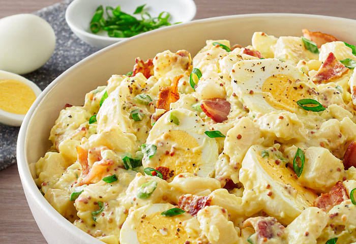 Whole Grain Mustard and Bacon Potato Salad