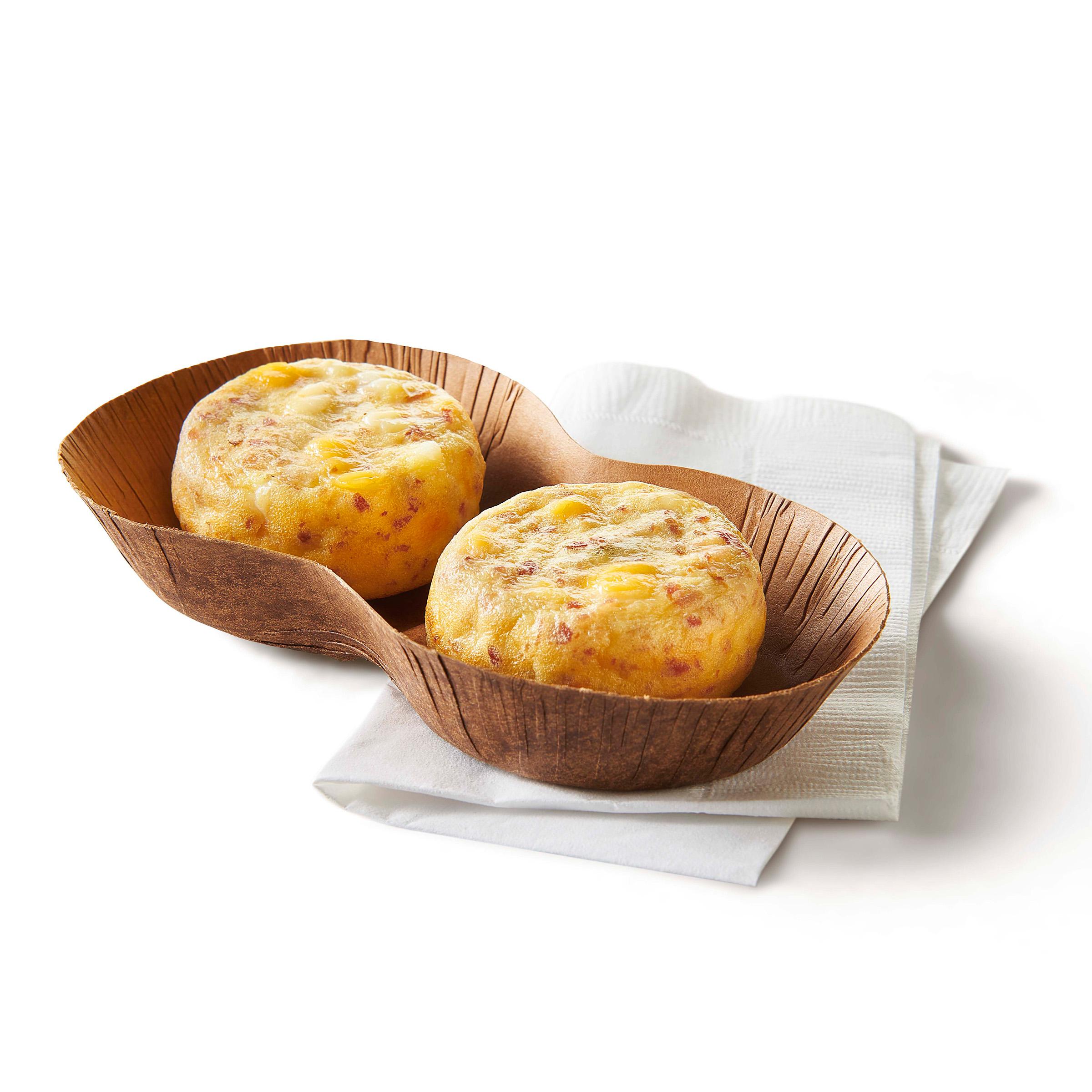 Papetti's® Cage-Free Fully Cooked Cheese and Bacon Egg Bite, 120/1.75 oz