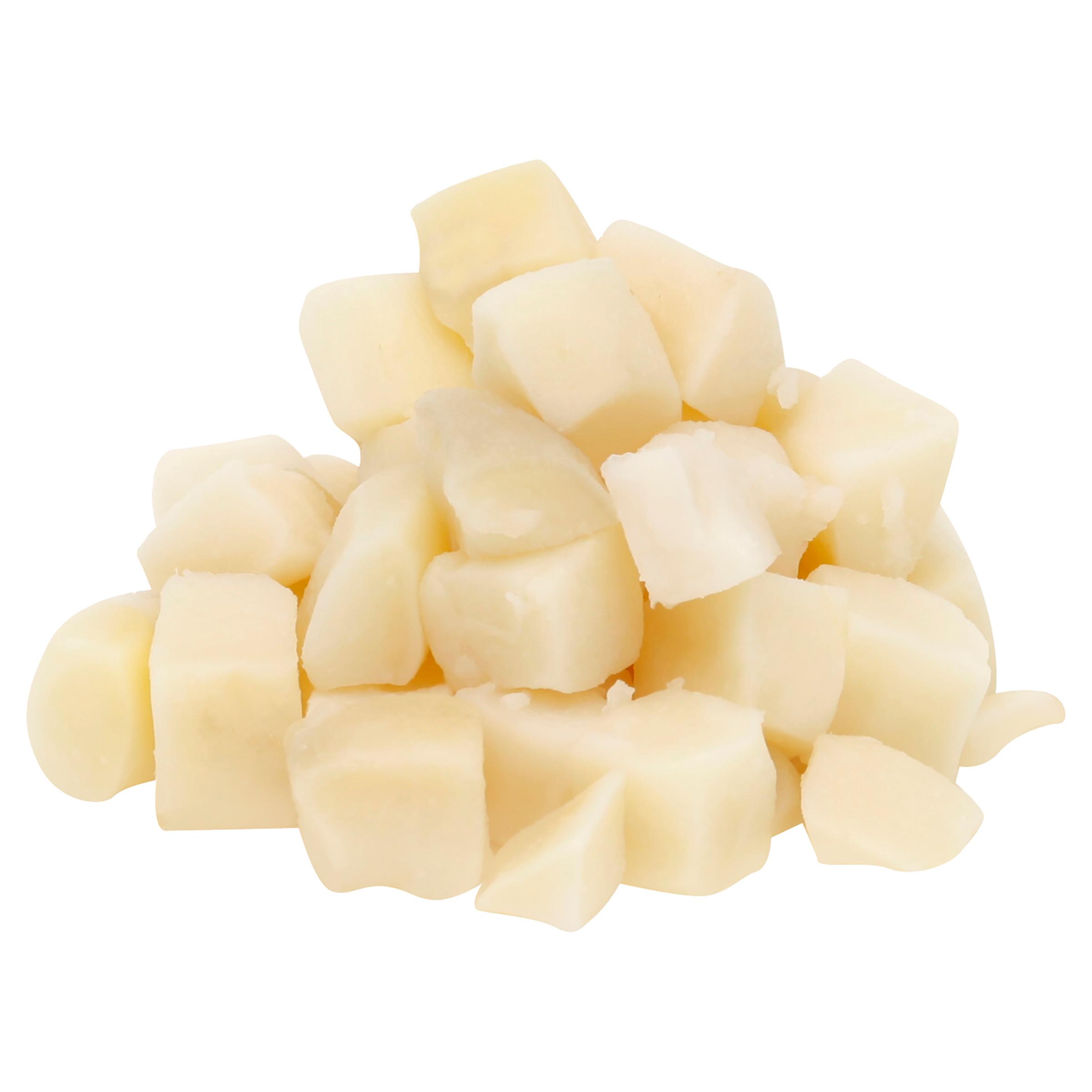 Simply Potatoes® Refrigerated 5/8″ Southern Style Diced Potatoes made with peeled Russet potatoes diced 5/8″ x 5/8″ x 3/4″, 2/10 Lb
