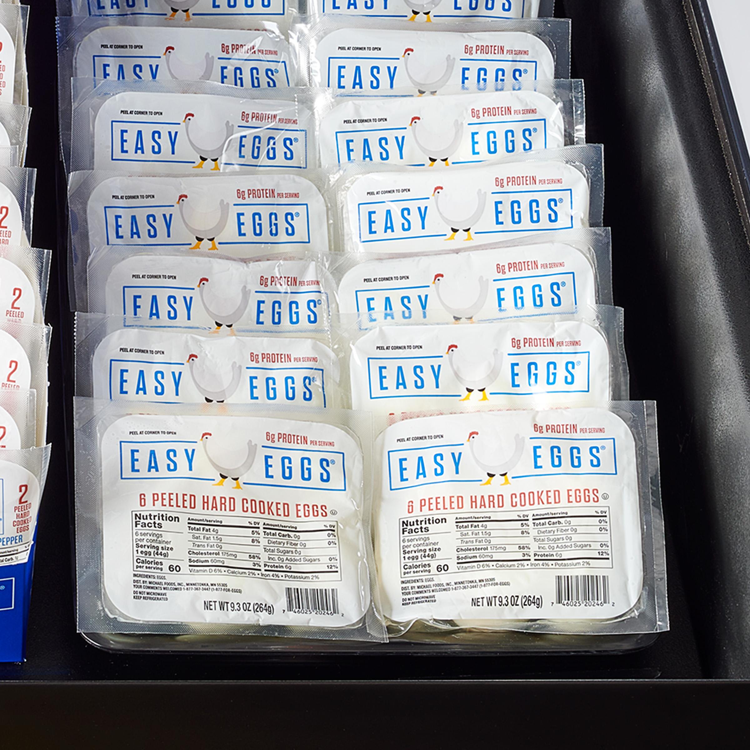 Easy Eggs® Peeled Hard Cooked Eggs, 6/6 Count Retail Ready Dry Pack