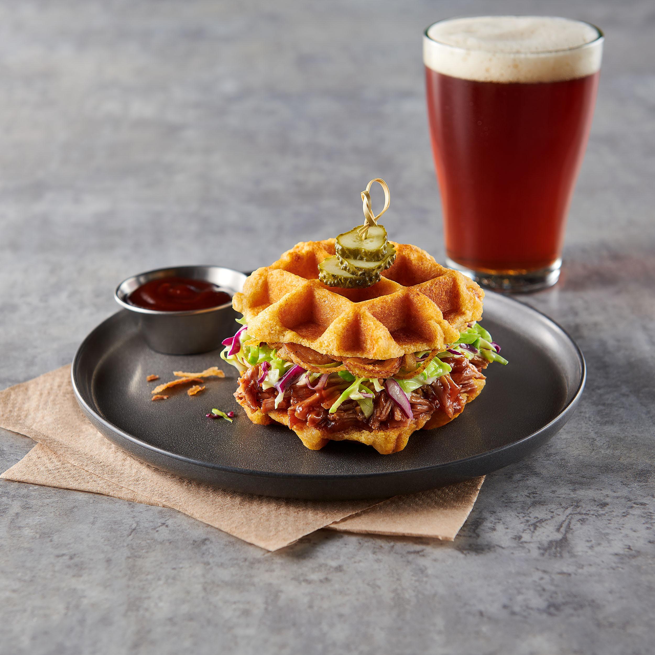 Papetti's® Cornbread Waffle Carrier, 40/2.8 oz