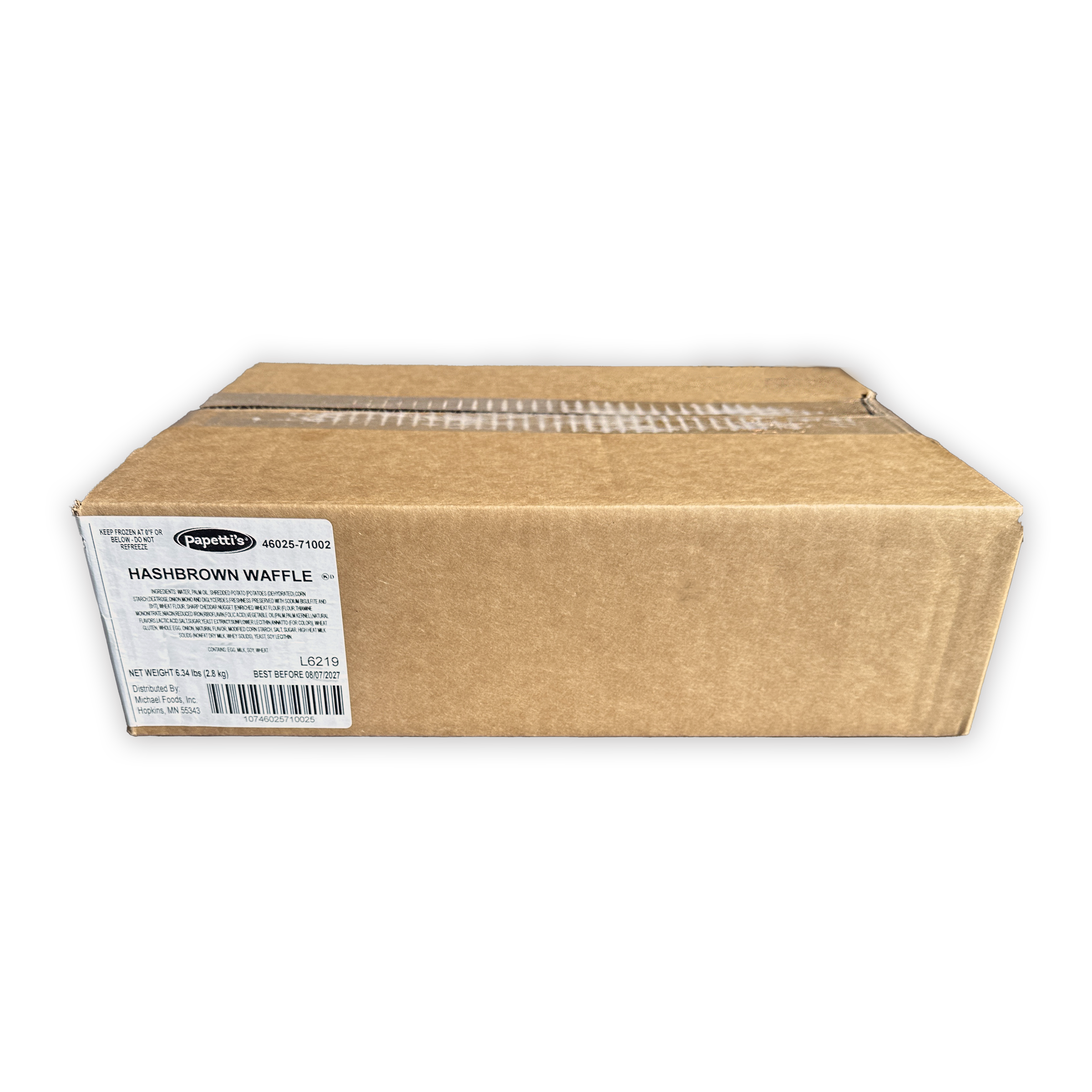 Papetti’s® Hash Brown Waffle Carrier, 72/1.4 oz