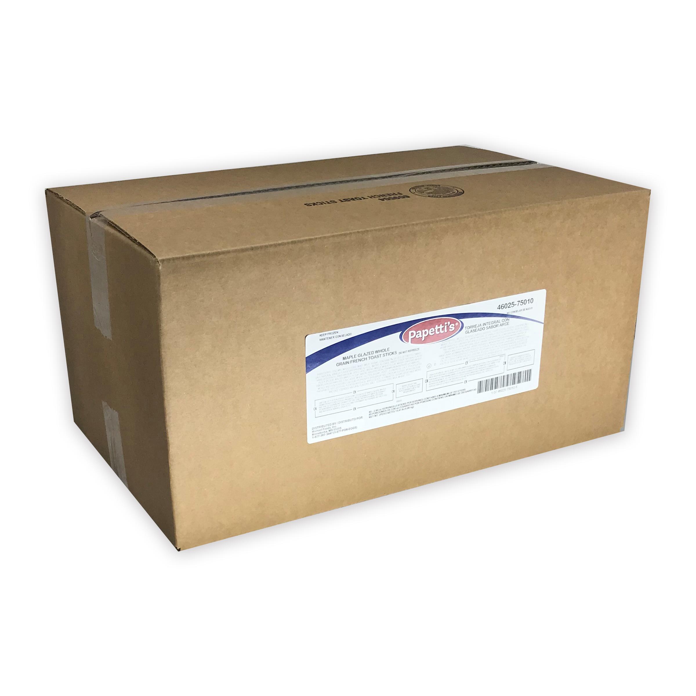 Papetti’s® Fully-Cooked Whole Grain Cinnamon Glaze French Toast, 144/2.9 oz