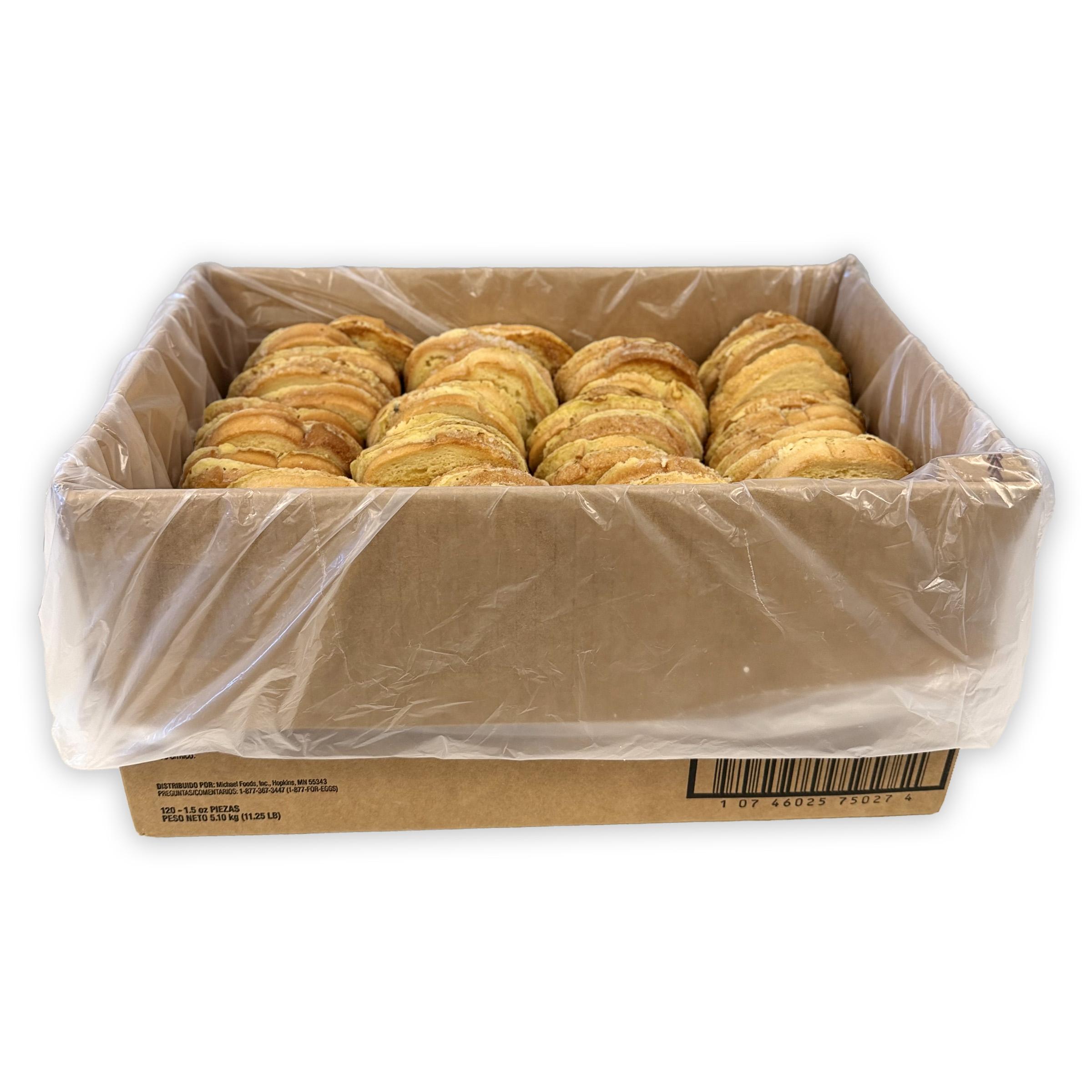 Papetti’s® Fully Cooked Round Sweetened French Toast, 120/1.5oz