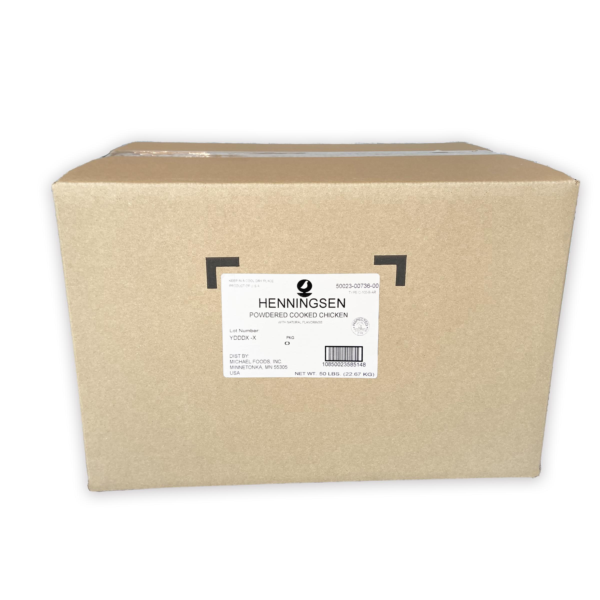 Henningsen Powdered Chicken, 1/50 Lb Box